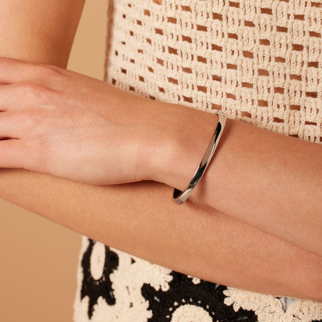 Stalen armband bangle 5mm