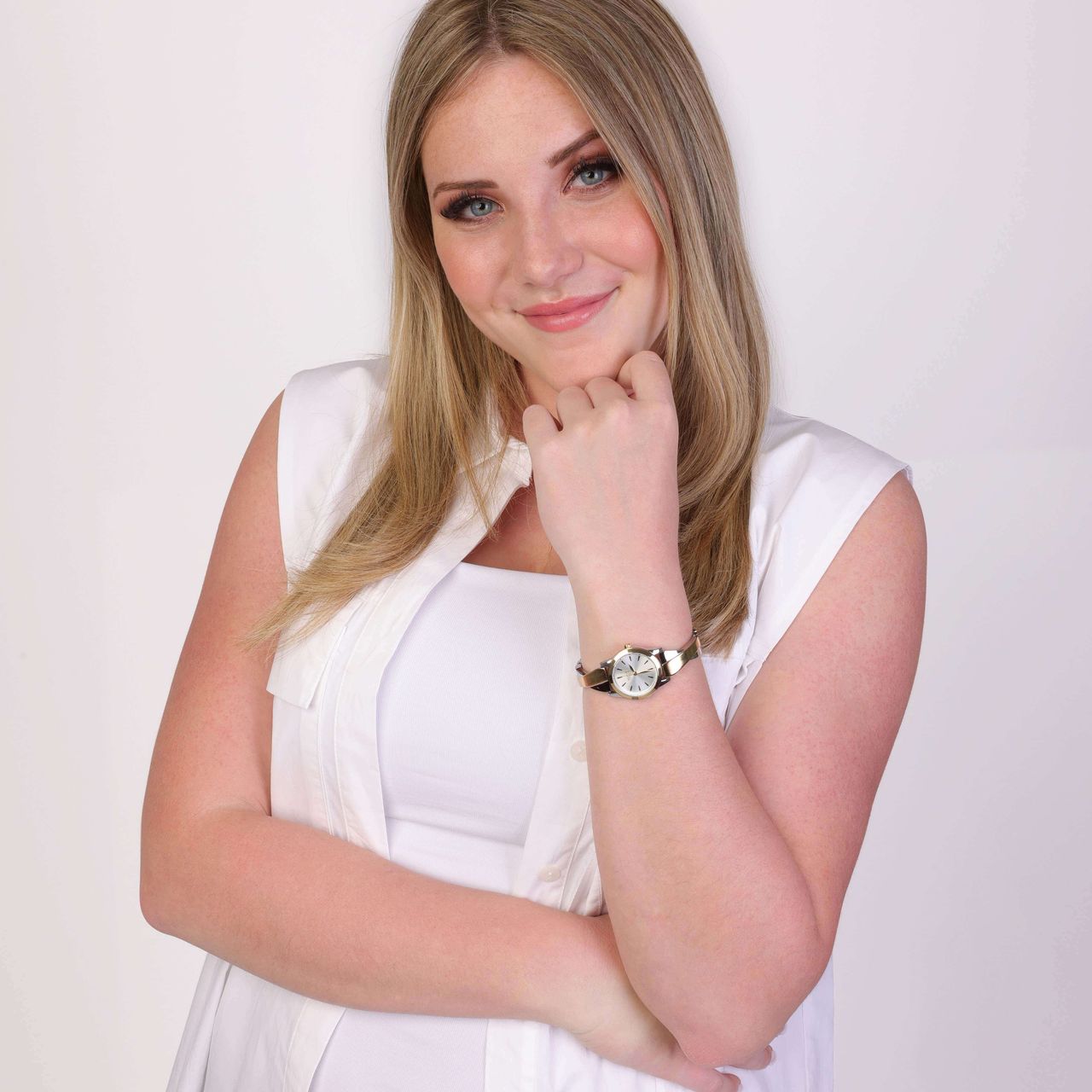 Regal horloge met stainless steel band