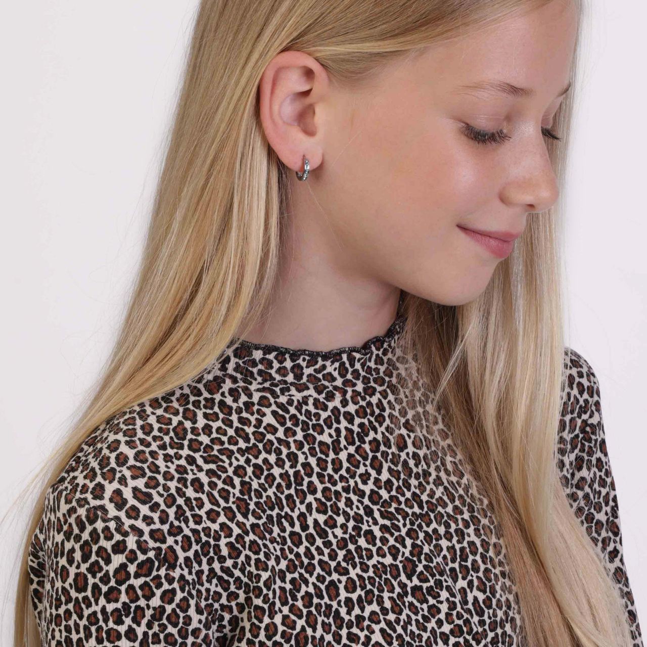 Little Miss Fabulous stainless steel kinderoorbellen aqua bohemica kristal