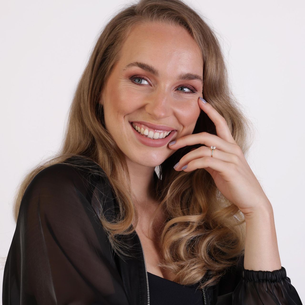 9 karaat ring solitair met zirkonia