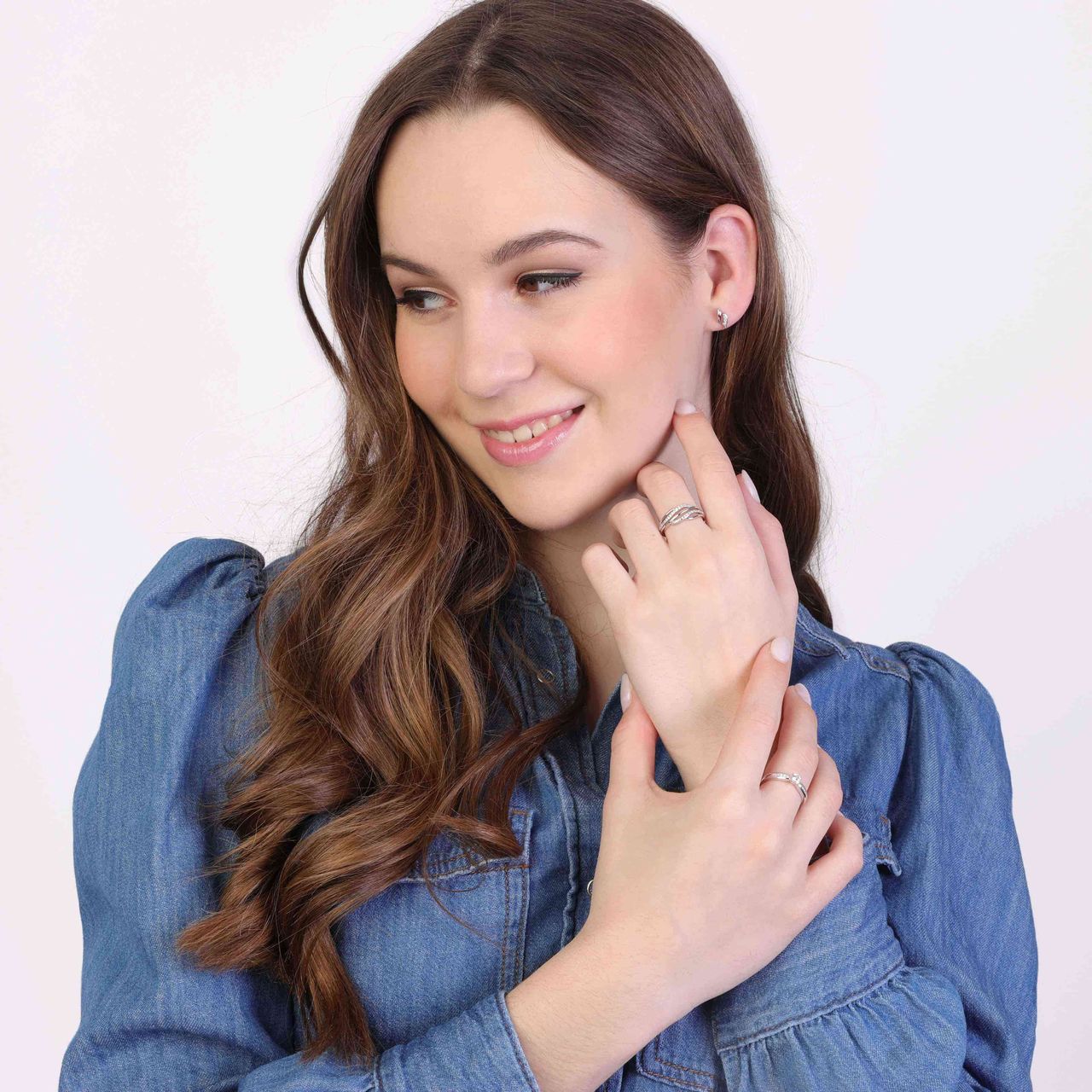 Zilveren ring zirkonia