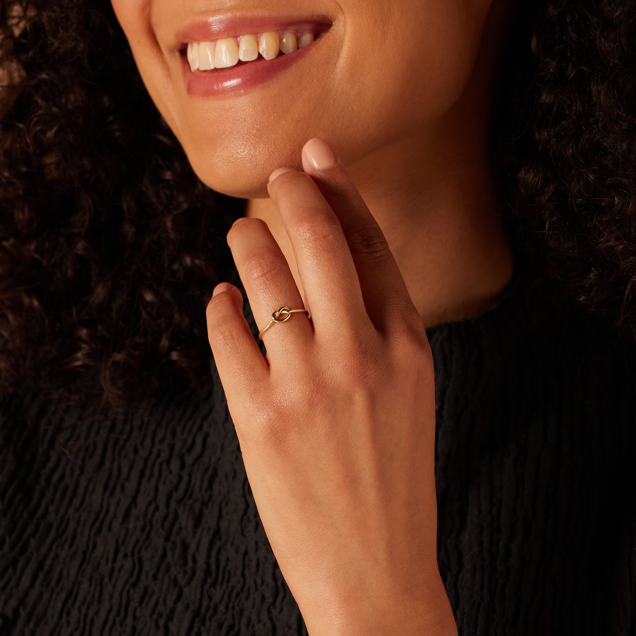 Ring, 585 Gelbgold, Knoten