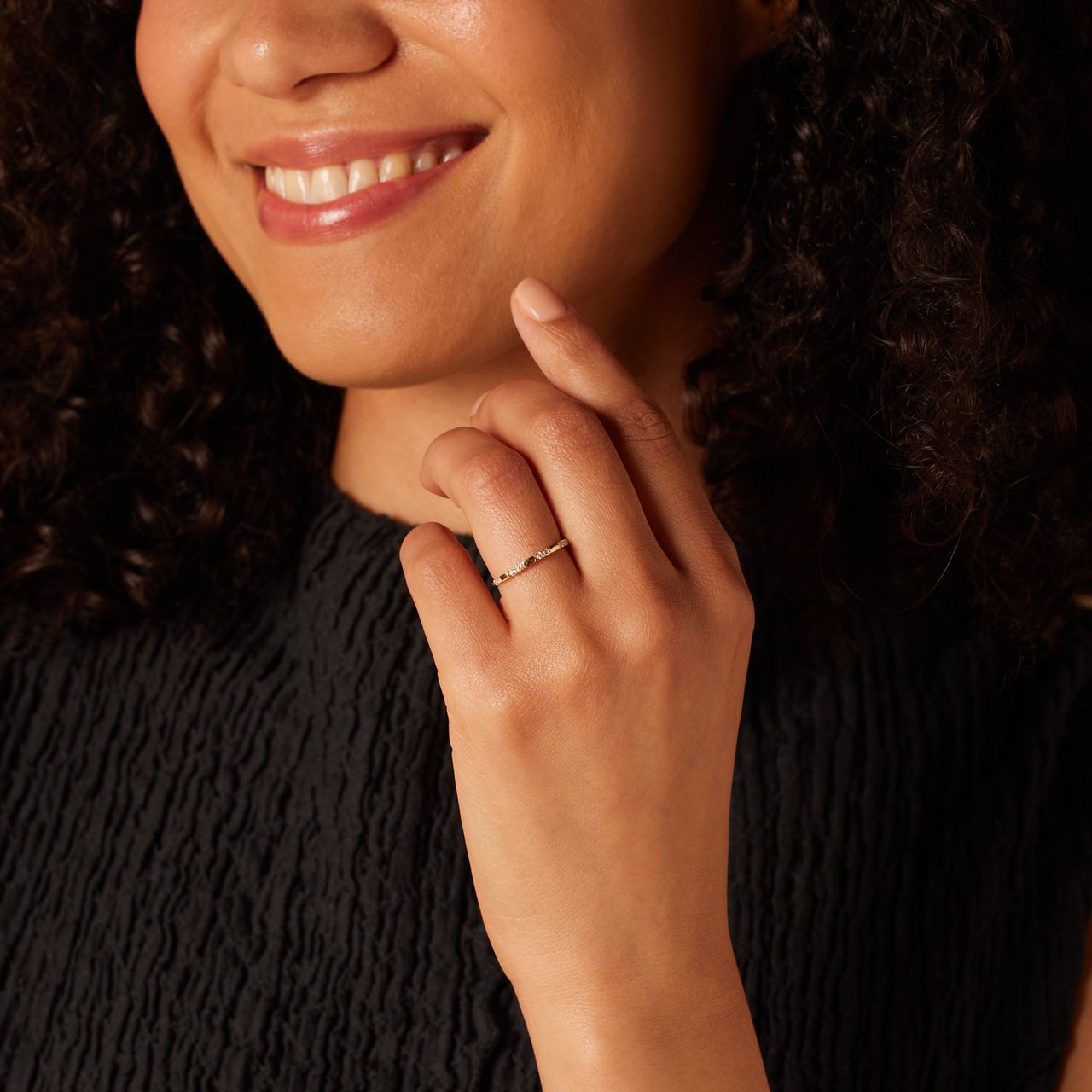 Ring, 585 Gelbgold, mit Zirkonia