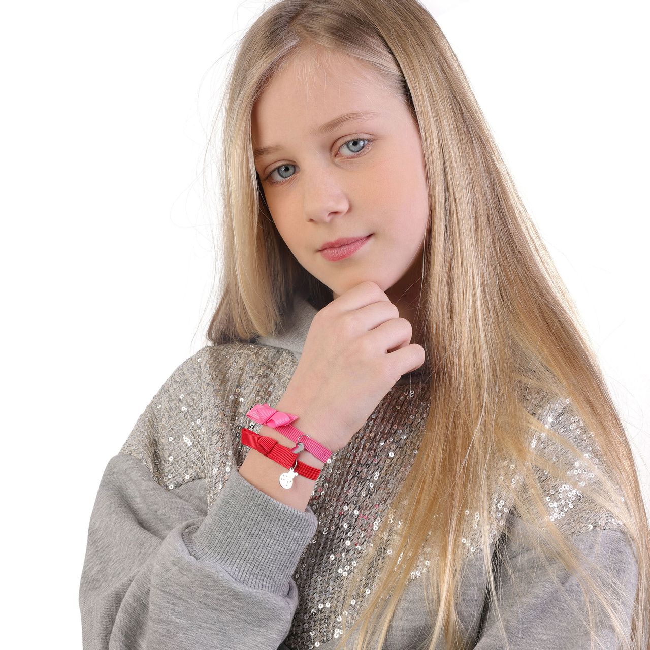Rode kinderrekarmband met hanger lieveheersbeestje