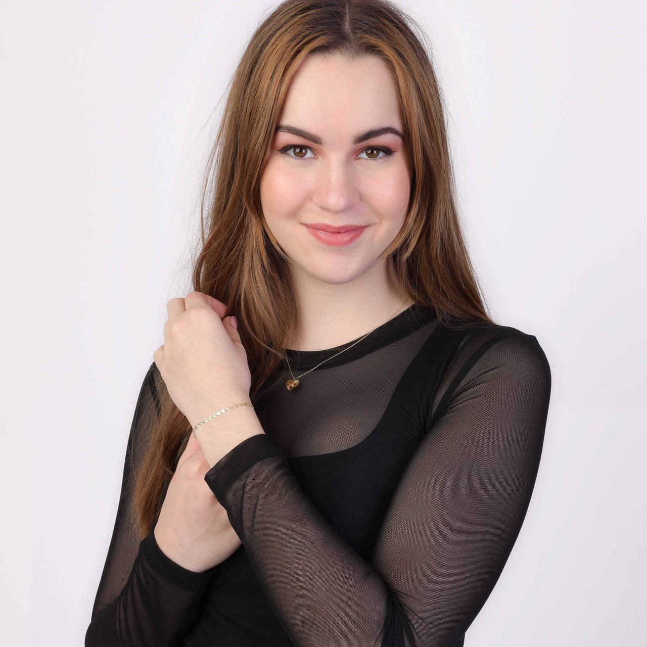 9 Karaat armband met stradust schakel