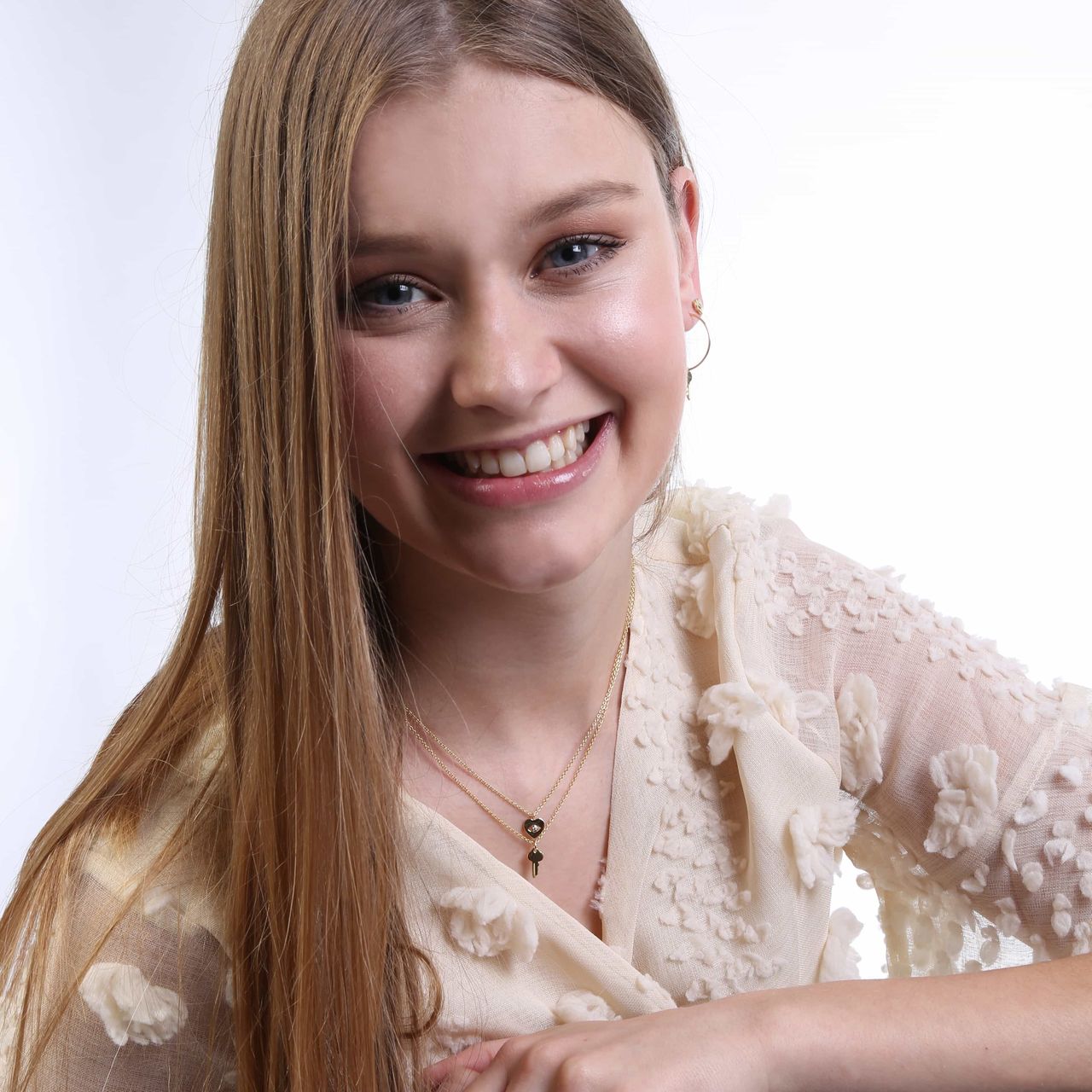 Zilveren goldplated ketting met hanger hart