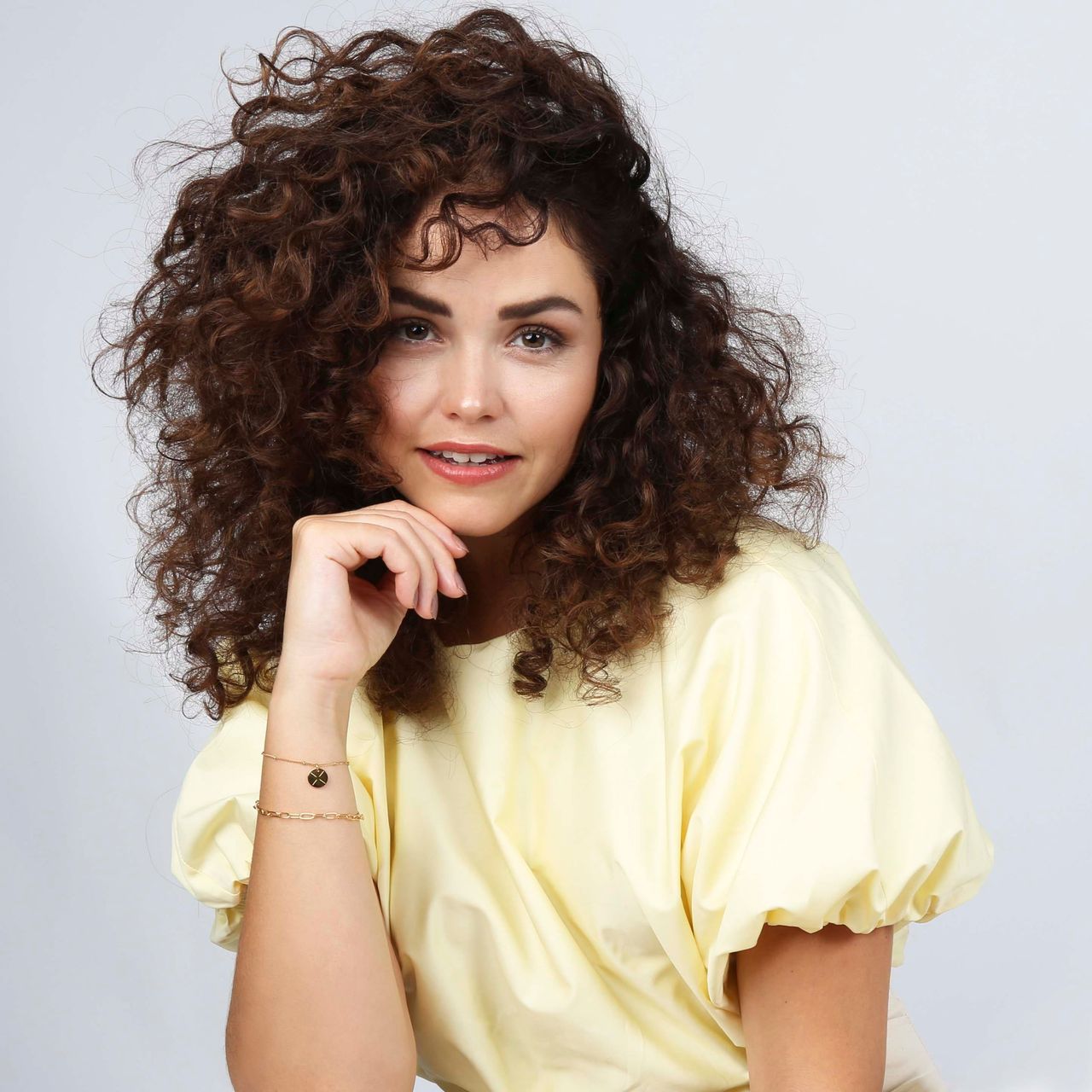 Stainless steel goldplated armband voor dames met graveer disc