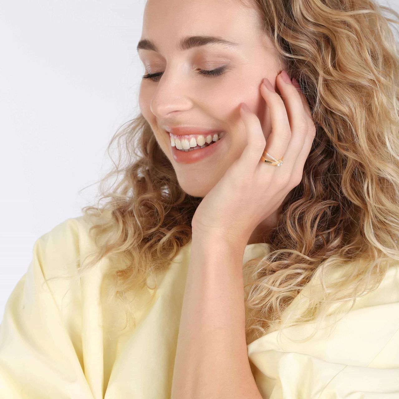Zilveren goldplated ring hart en zirkonia voor dames