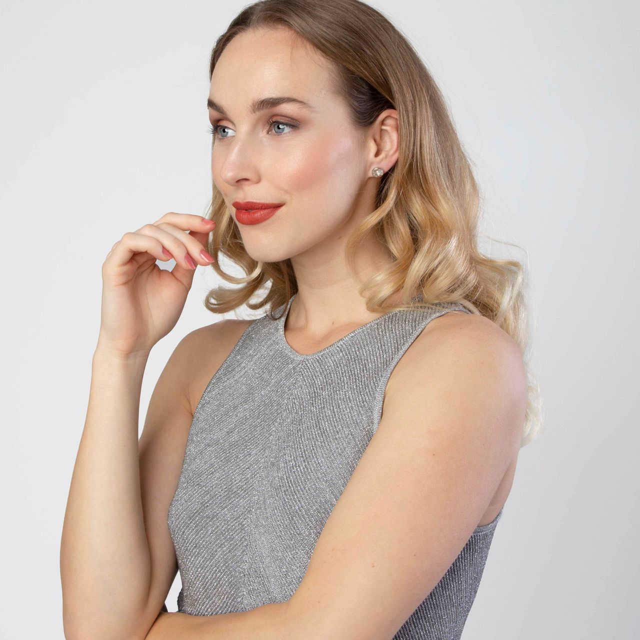 Guess stainless steel oorbellen clear SHINY CRYSTALS