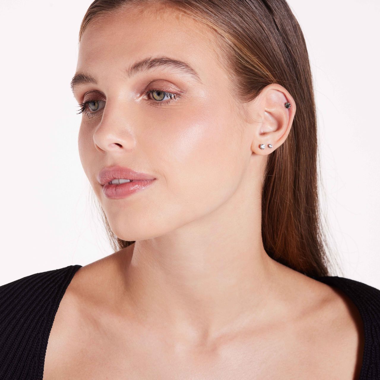 Stainless steel helixpiercing hondenpoot