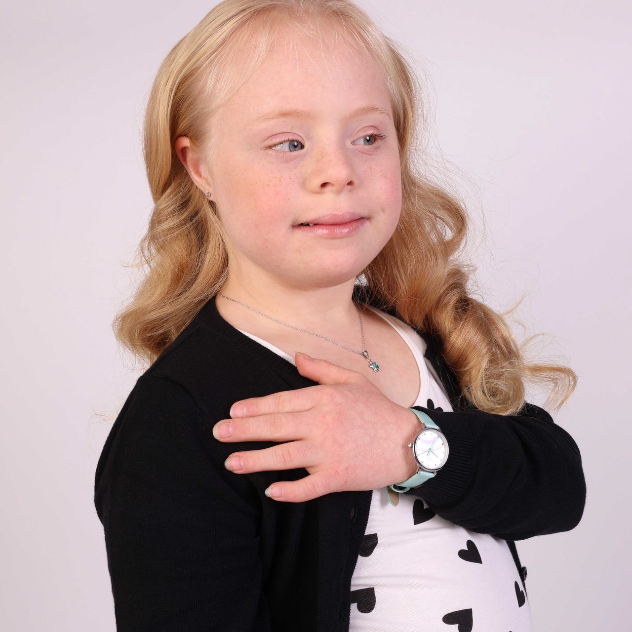 Kinderkette, 925 Silber, Anhänger, Schildkröte, Kristall