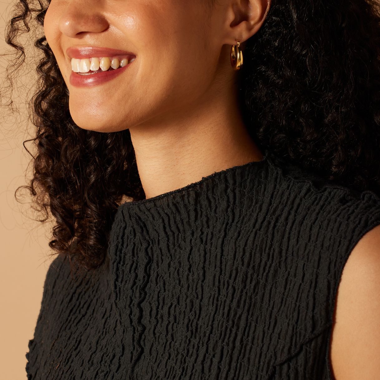 Stainless steel goldplated oorringen voor dames