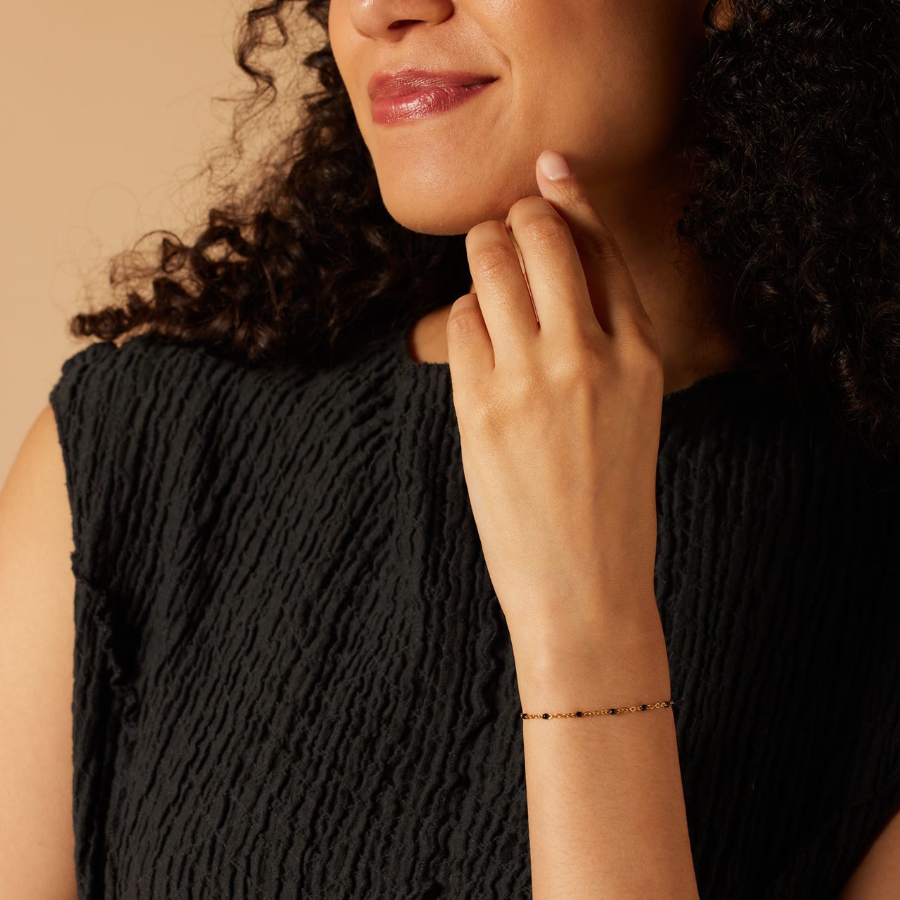 Stainless steel goldplated fantasiearmband voor dames