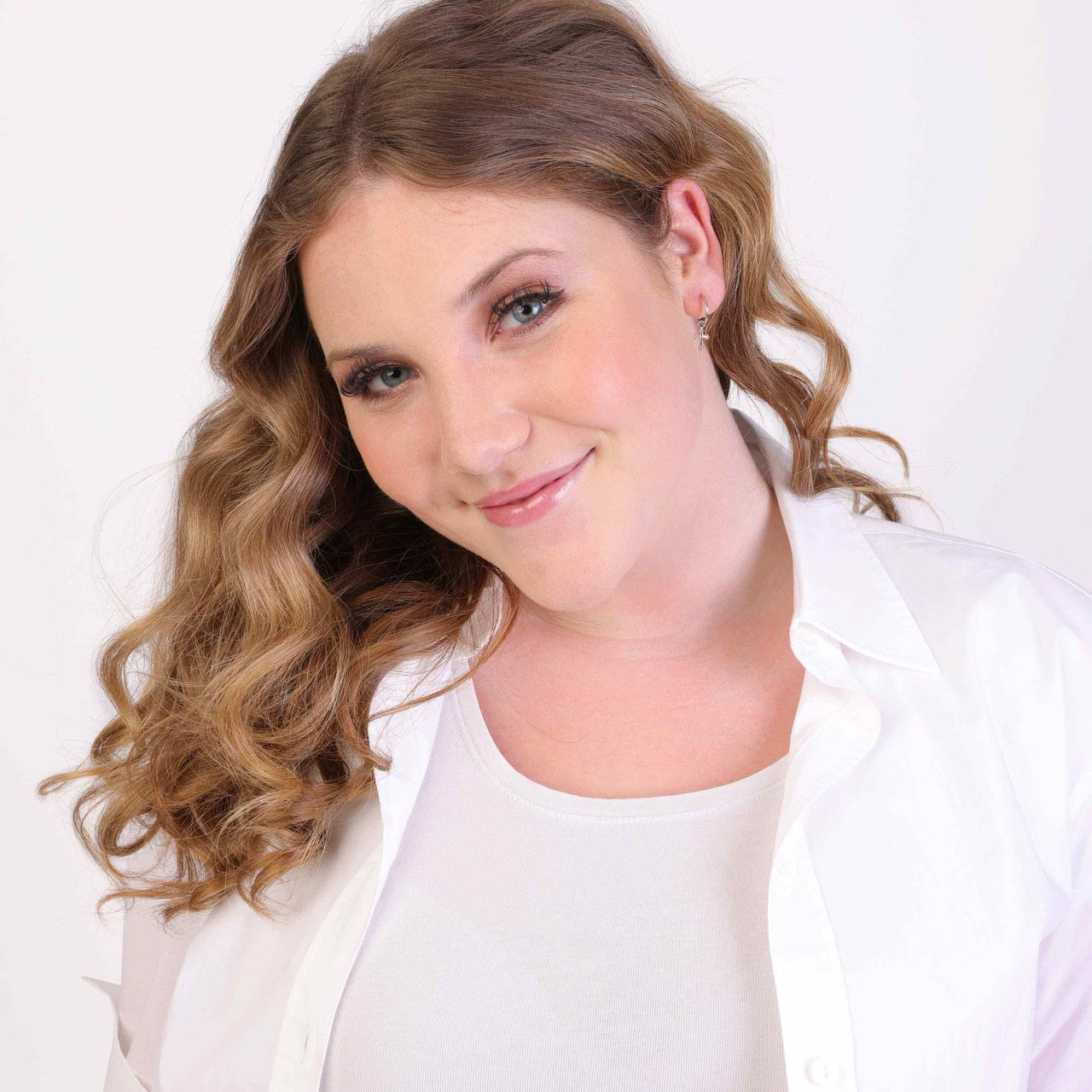 Zilveren oorbelhanger kruis Mix&Match