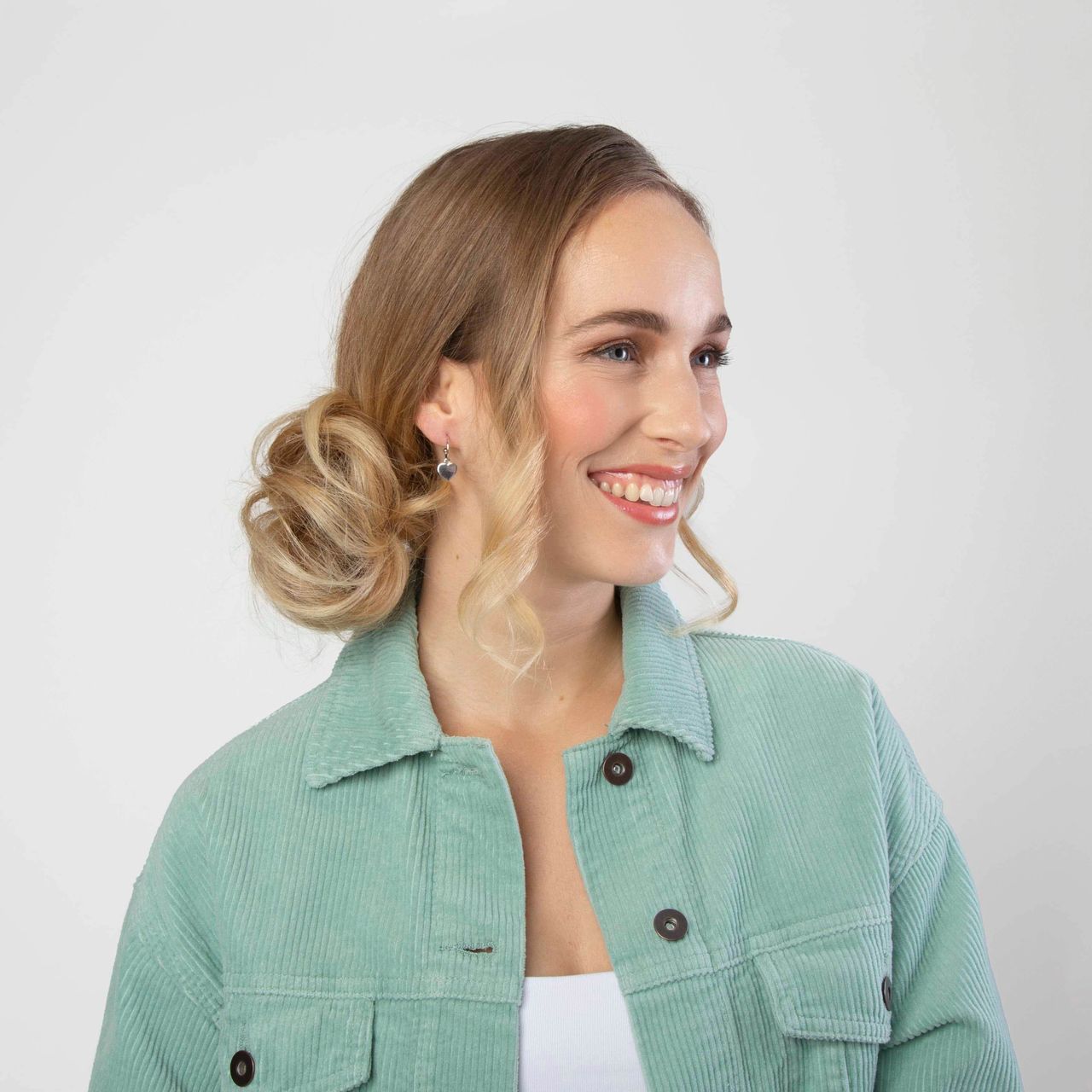 Zilveren oorbelhanger hart Mix&Match