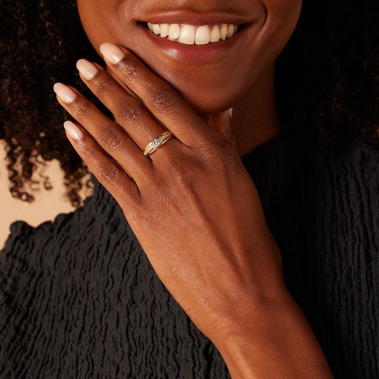 Ring, 375 Gelbgold, mit Zirkonia