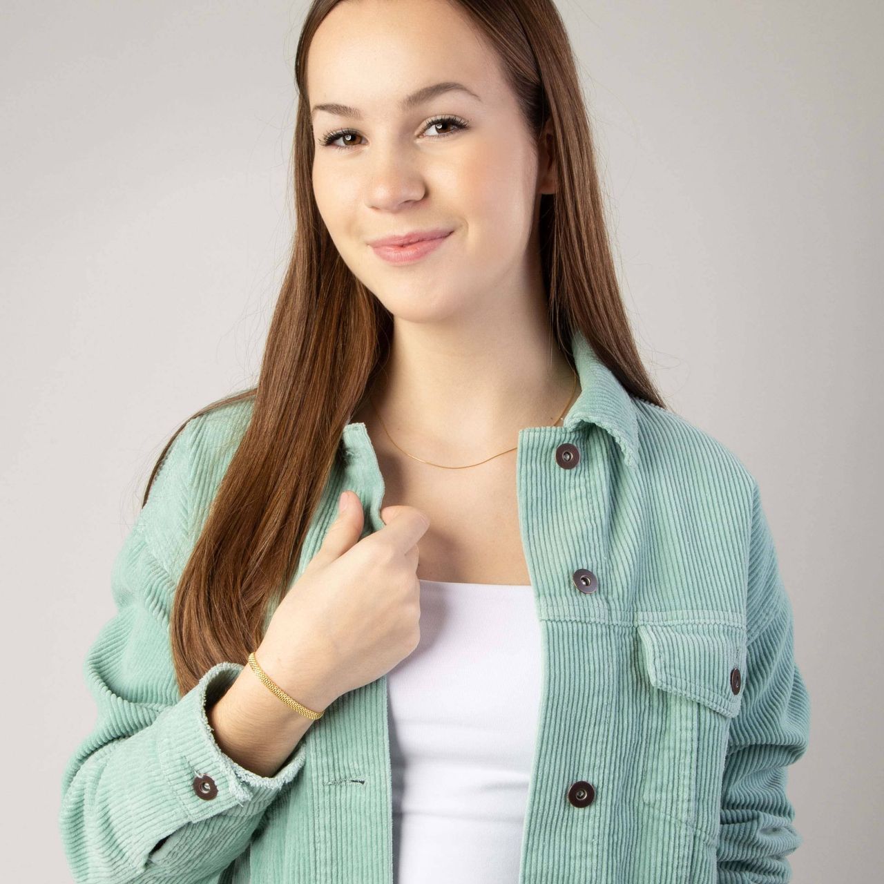 Gerecycleerd zilveren goldplated armband mesh