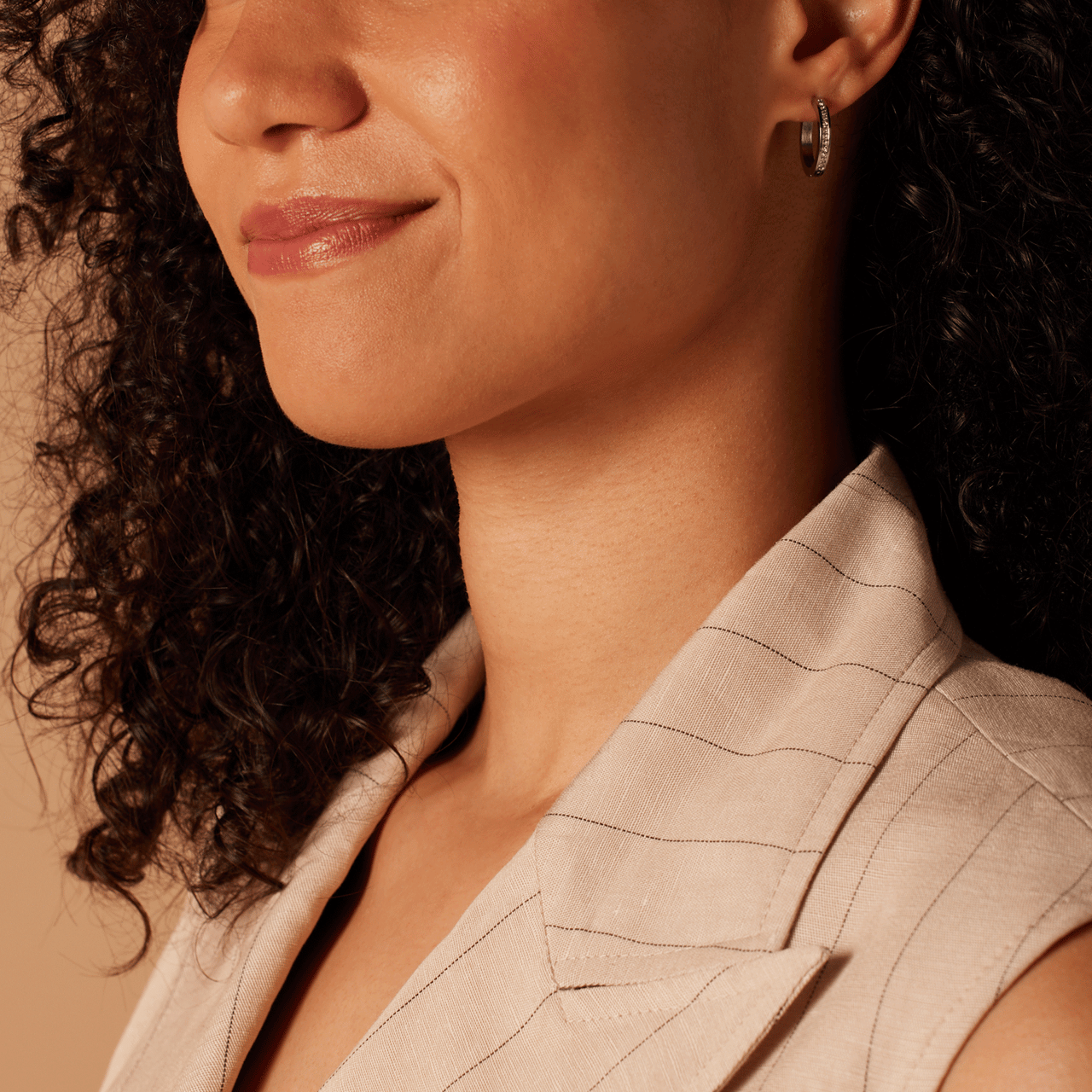 Stainless steel oorbellen met zirkonia steentjes