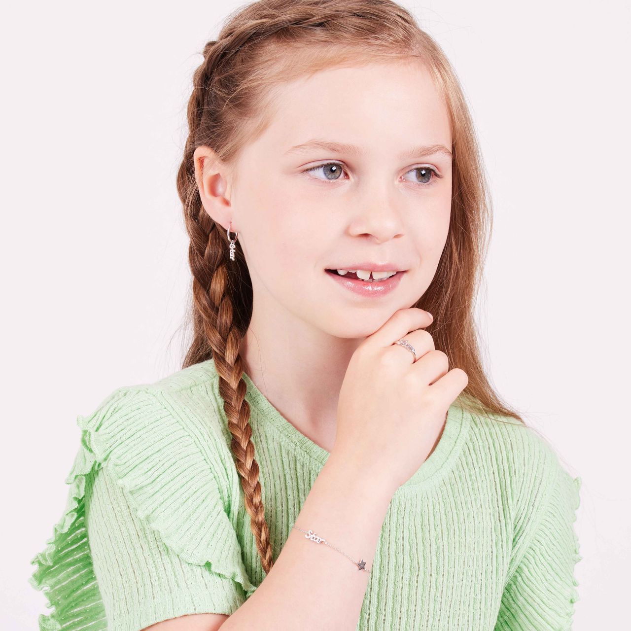 Zilveren armband star