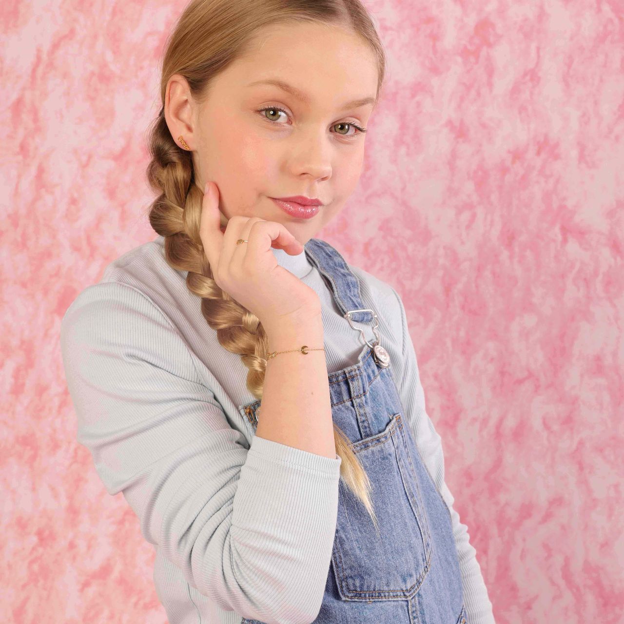 Zilveren goldplated kinderoorknoppen dream