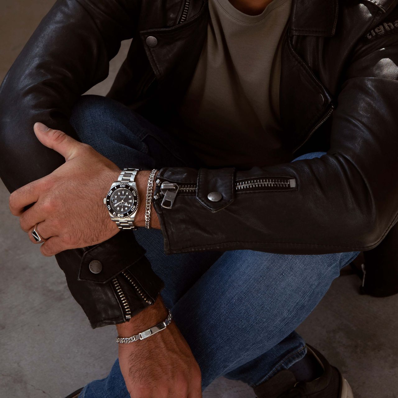 Marlow Miller Armbanduhr mit Edelstahlgehäuse und -armband