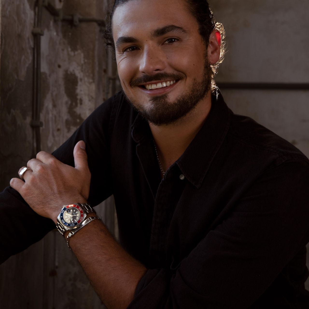 Marlow Miller Armbanduhr mit Edelstahlgehäuse und -armband