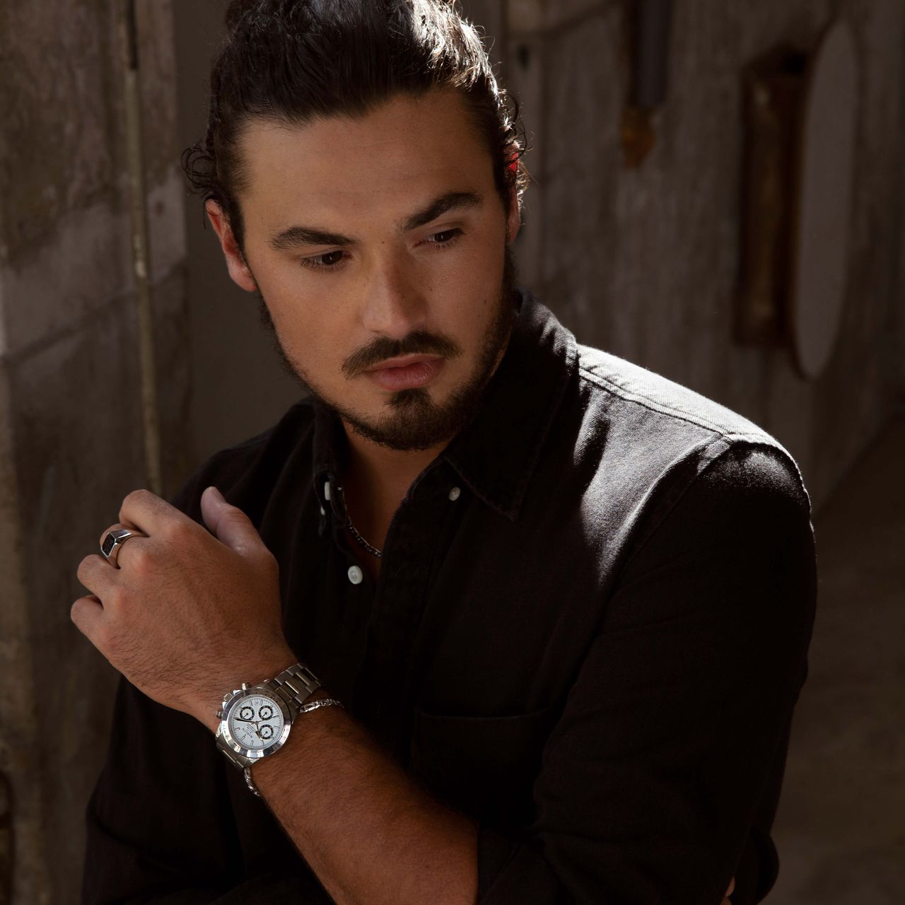 Marlow Miller Chronograf Armbanduhr mit Edelstahlarmband