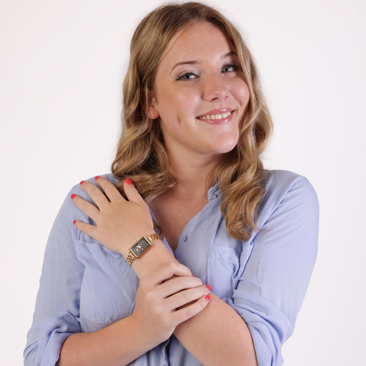 Regal-Armbanduhr mit Gehäuse und Armband aus Edelstahl
