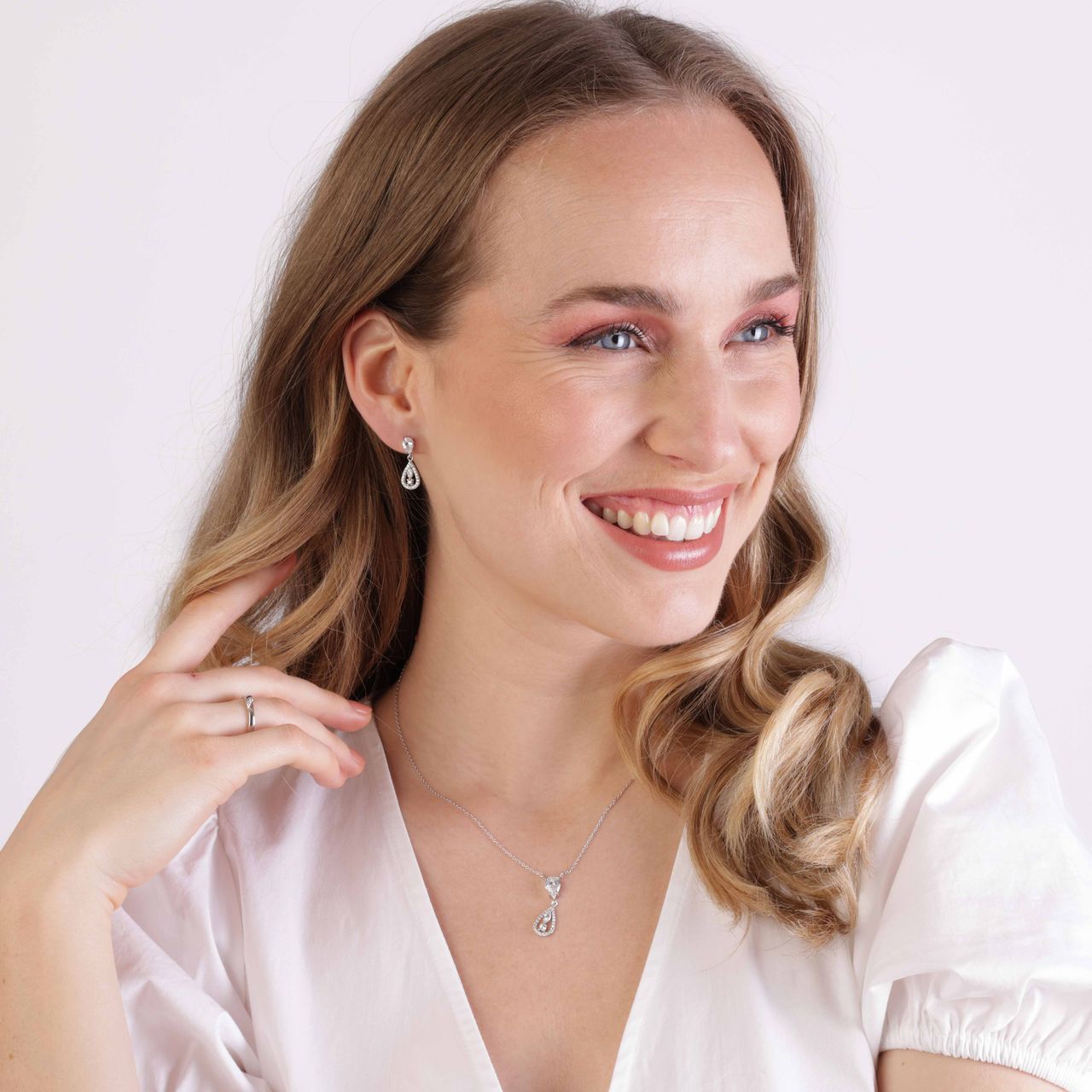 Zilveren ring met zirkonia