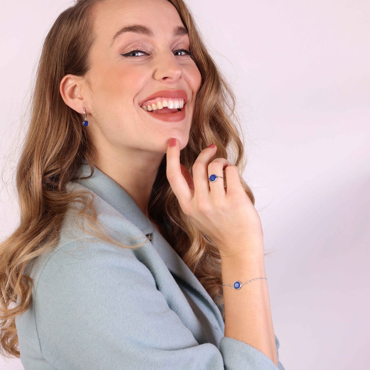 Ring, 925 Silber, Edelstein, Lapis Lazuli