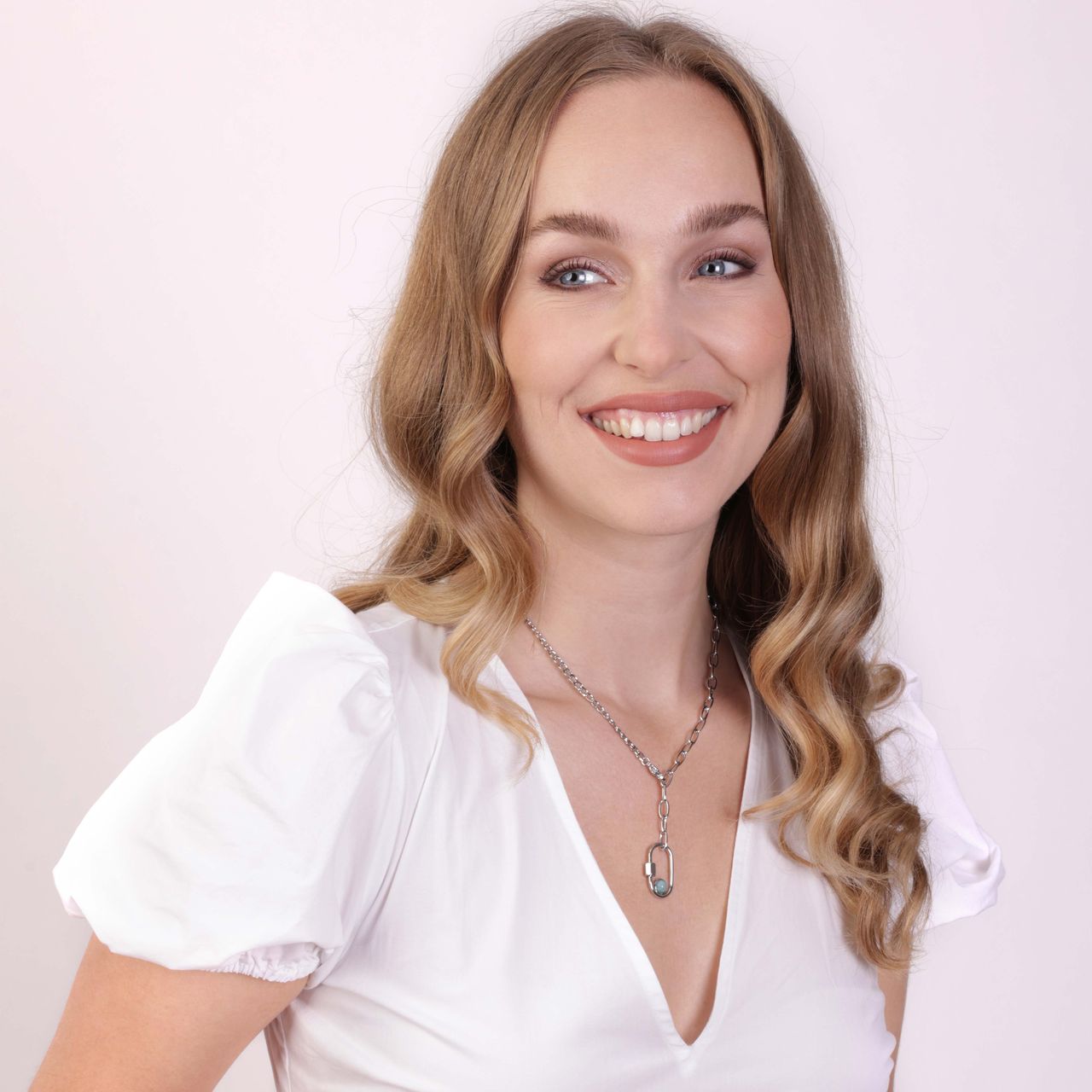 Halskette, Edelstahl, mit Schlossanhänger