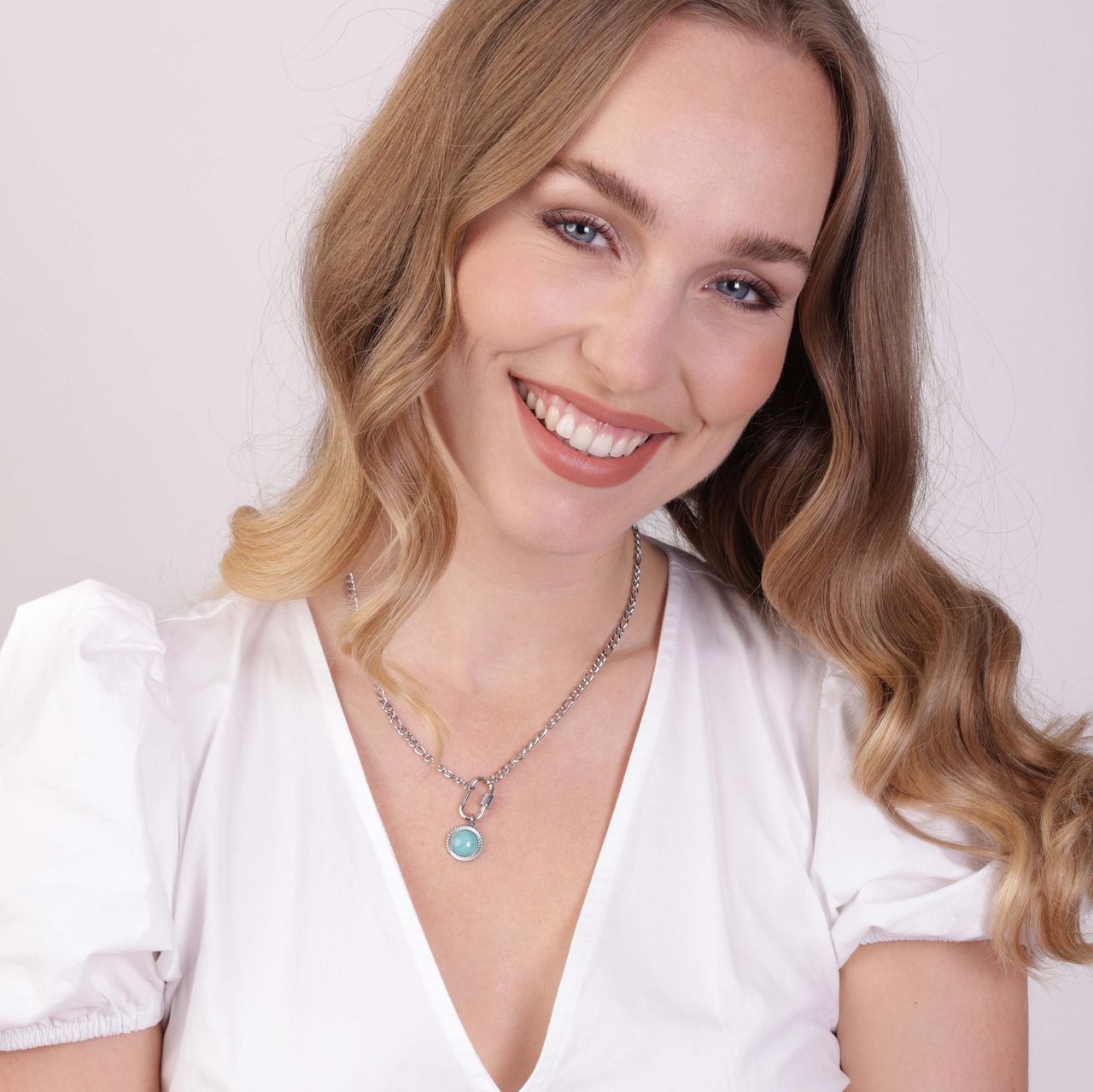 Stalen ketting met hanger slot