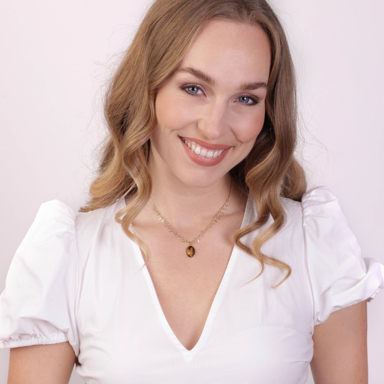 Stalen 14 karaat goldplated ketting ovaal