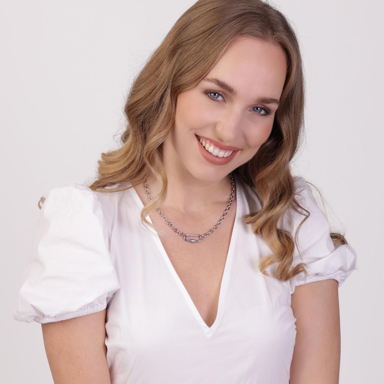 Stalen ketting met ovaal slot