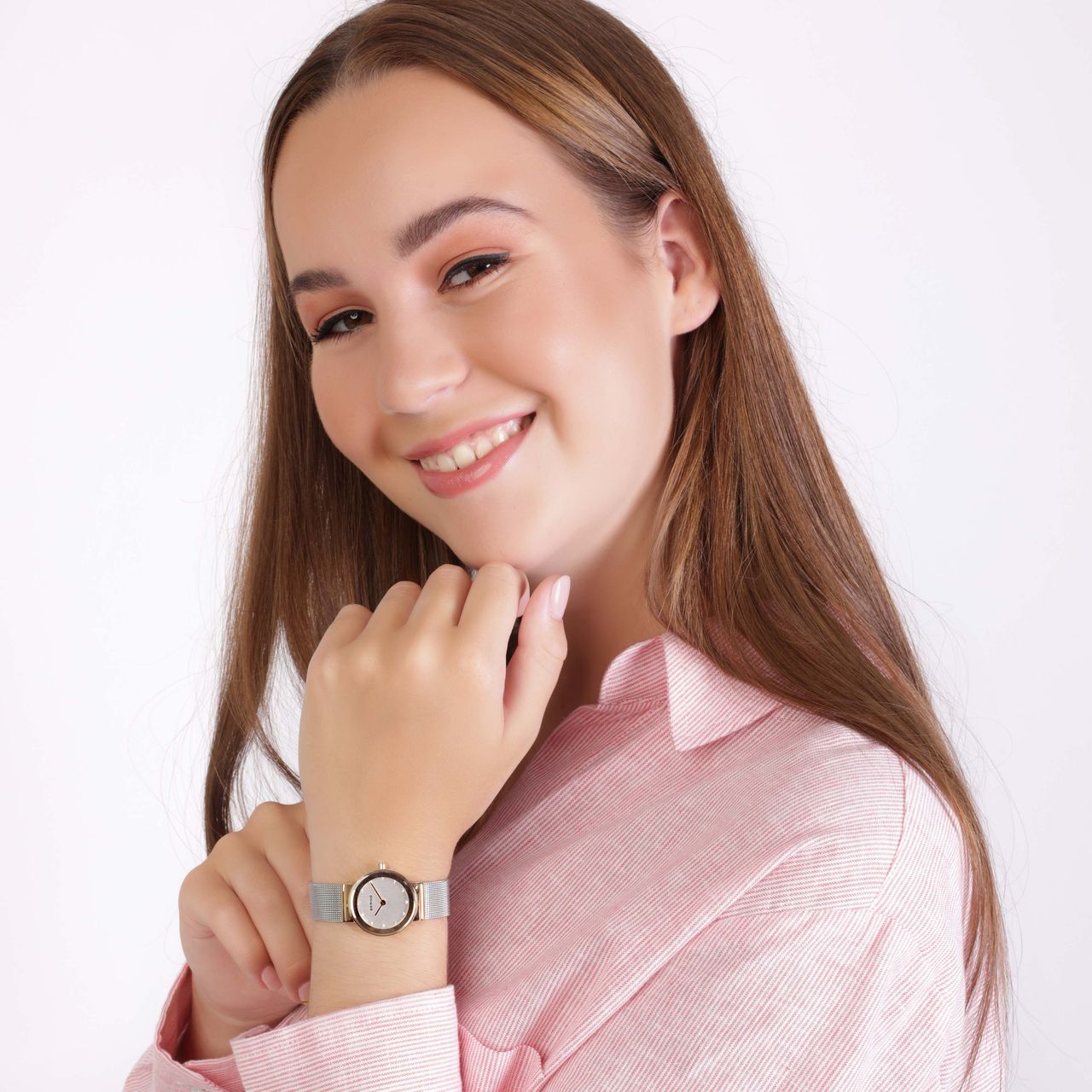Bering Dames Horloge bicolour 10126-001