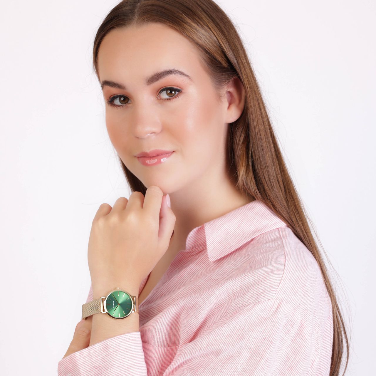 Bering Dames Horloge Rosekleurig 14134-338