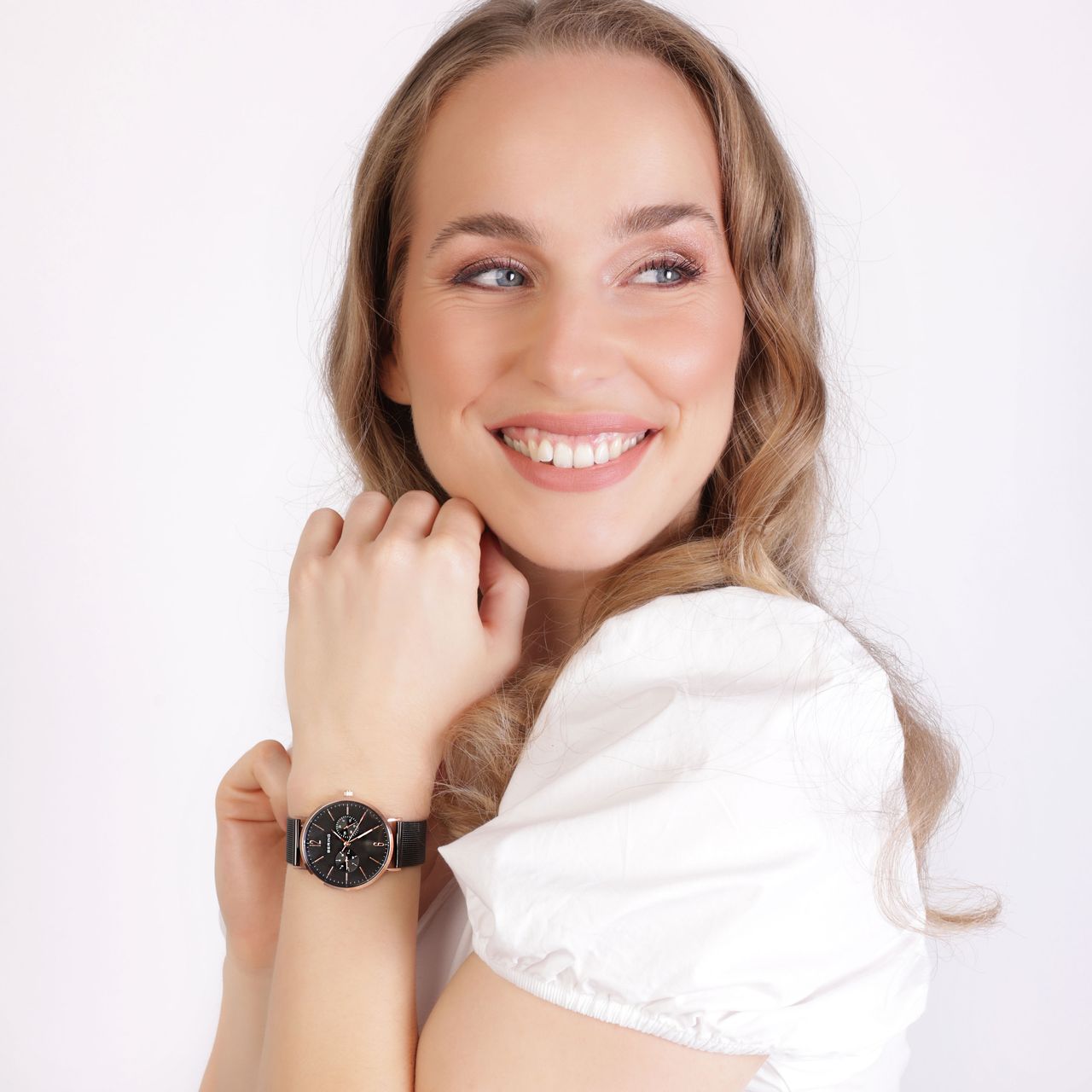 Bering Dames Horloge Zwart 14236-163
