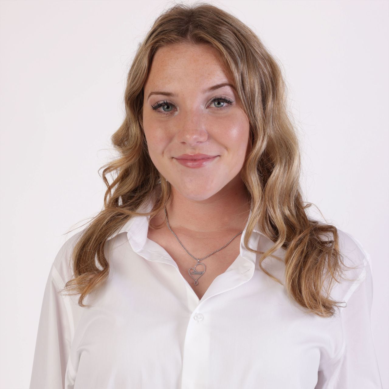 Stainless steel naamketting hart 2namen voor dames