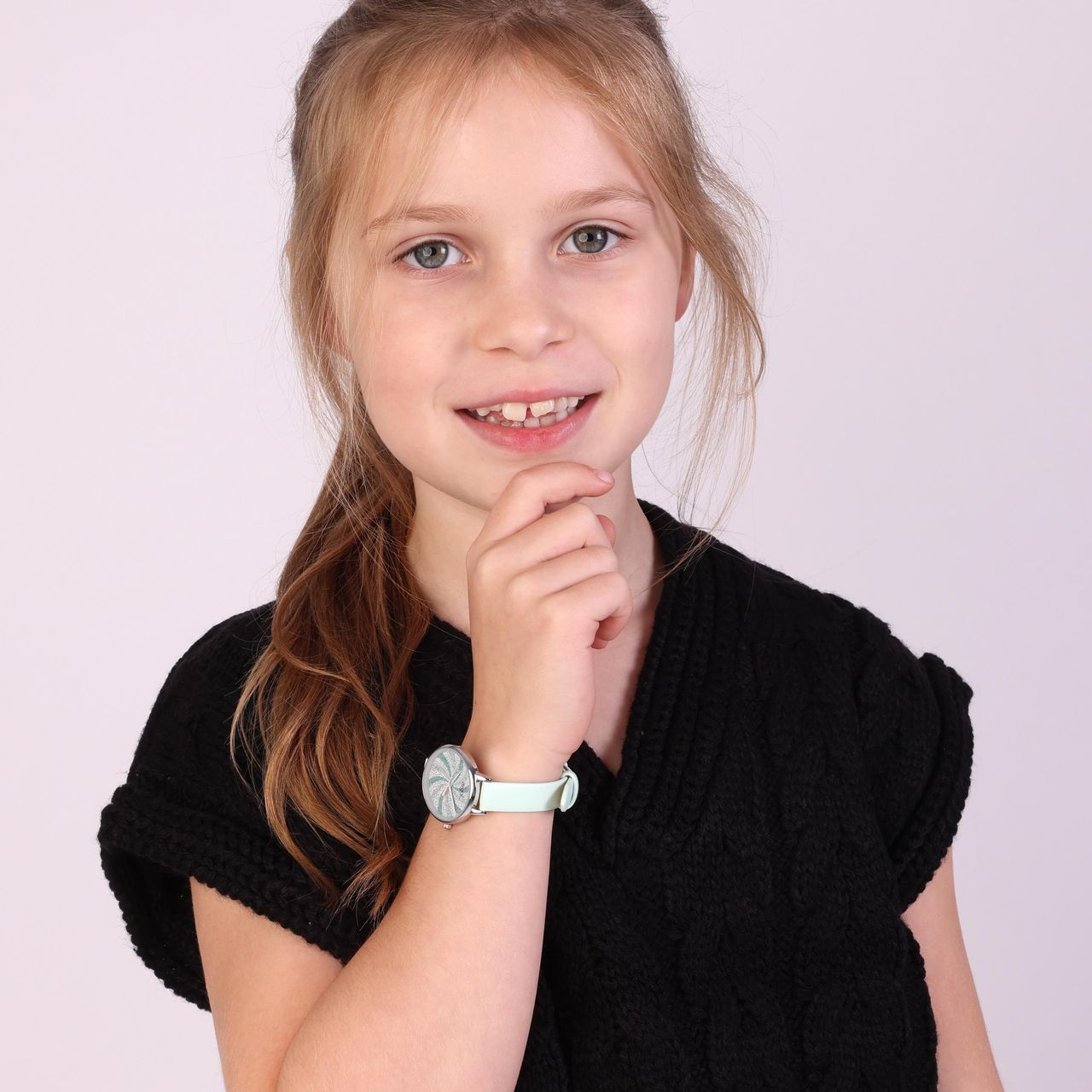 Regal Kinder Horloge PU leer Swirl