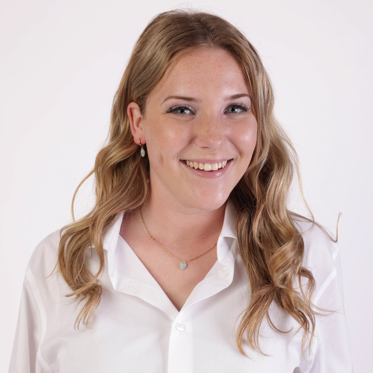 Ohrringe, Edelstahl, vergoldet, mit Herzchen, Aventurin-Quarz