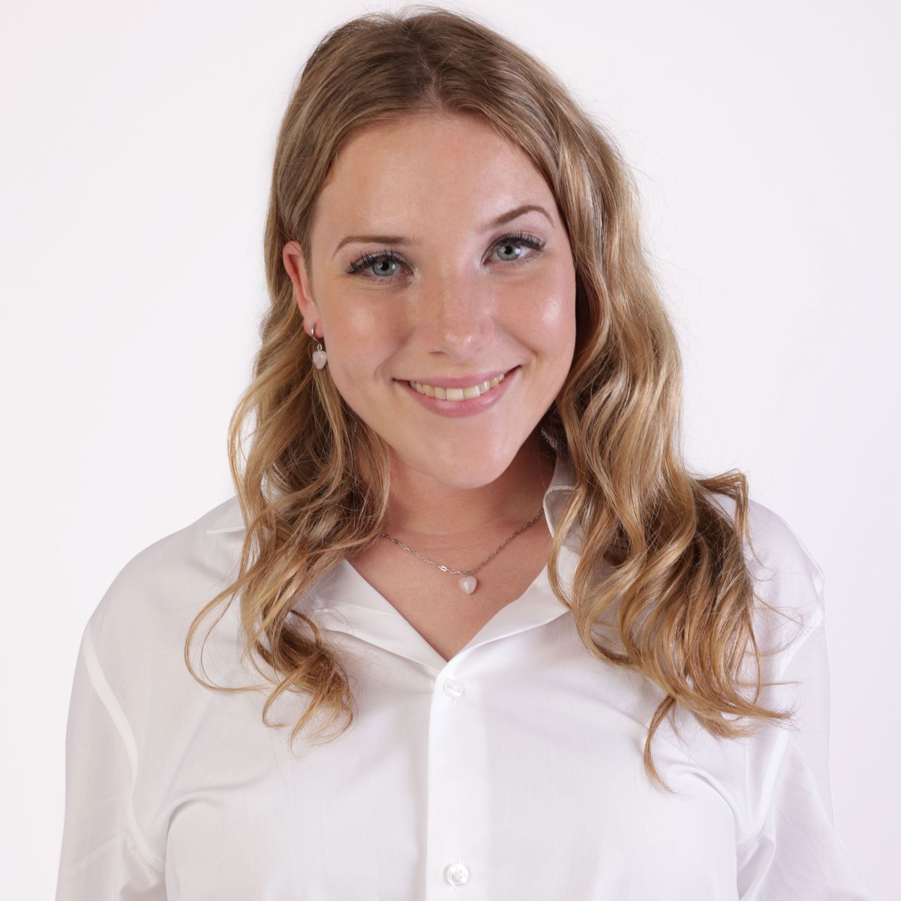 Stainless steel ketting met hartje rozenkwarts