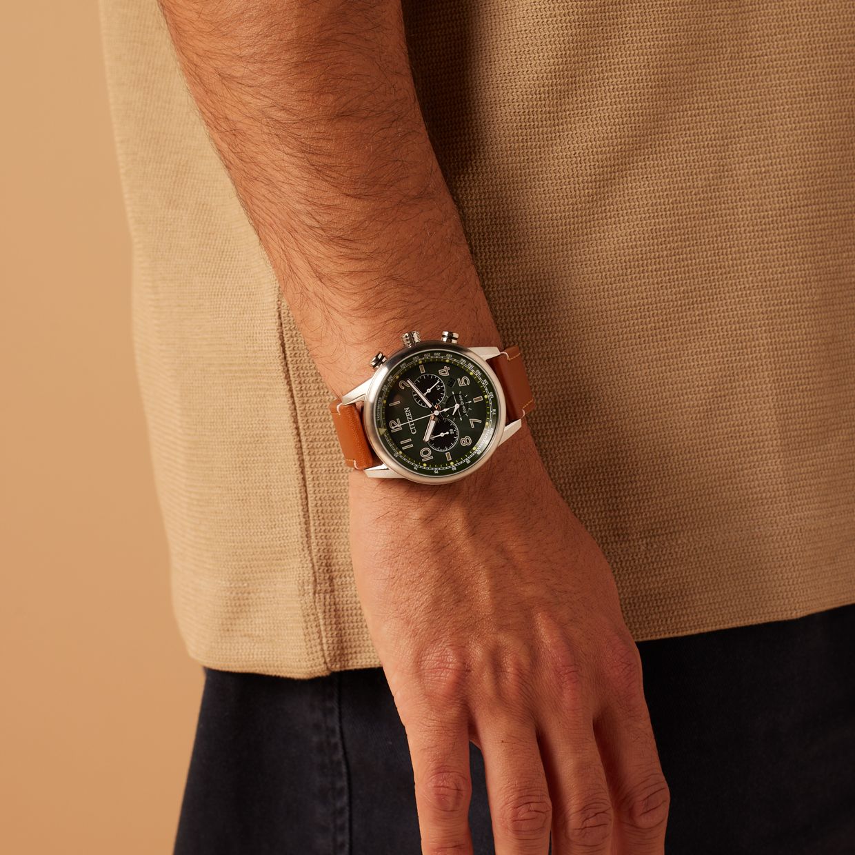 Citizen stainless steel herenhorloge model CA4420-21X