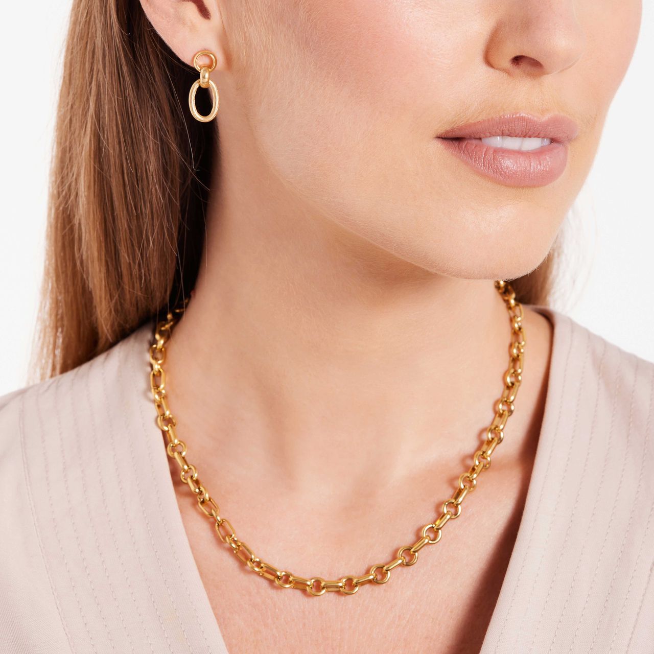 Ohrringe, Edelstahl, vergoldet (750 Gold), Eloise