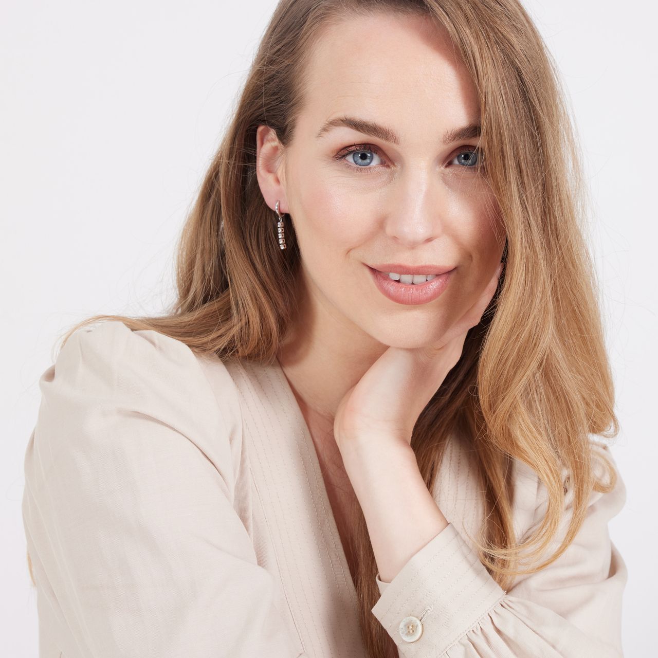 Ohrringe, 925 Silber, mit Anhänger, Zirkonia