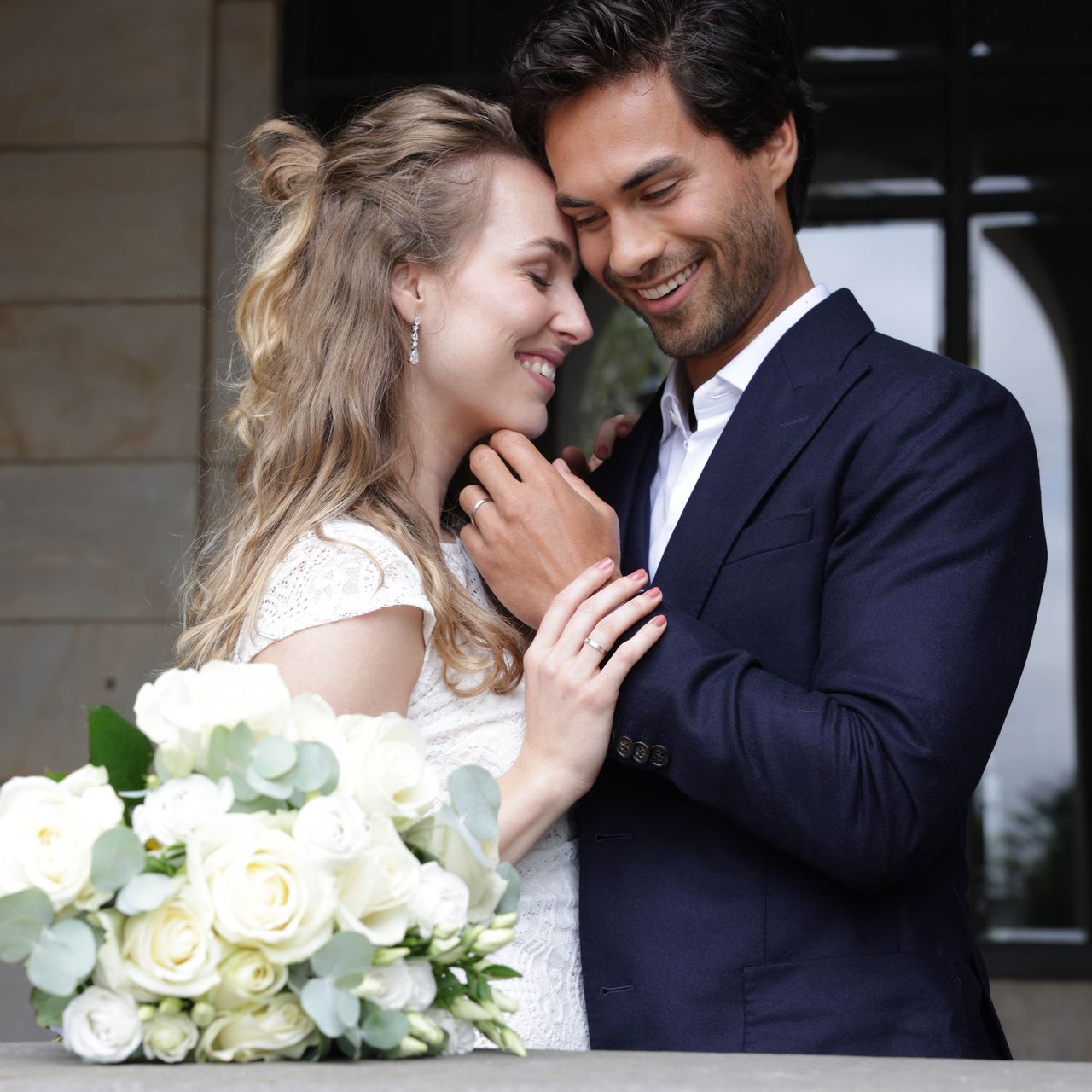 9K witte dames trouwring 3mm Elif TW 304