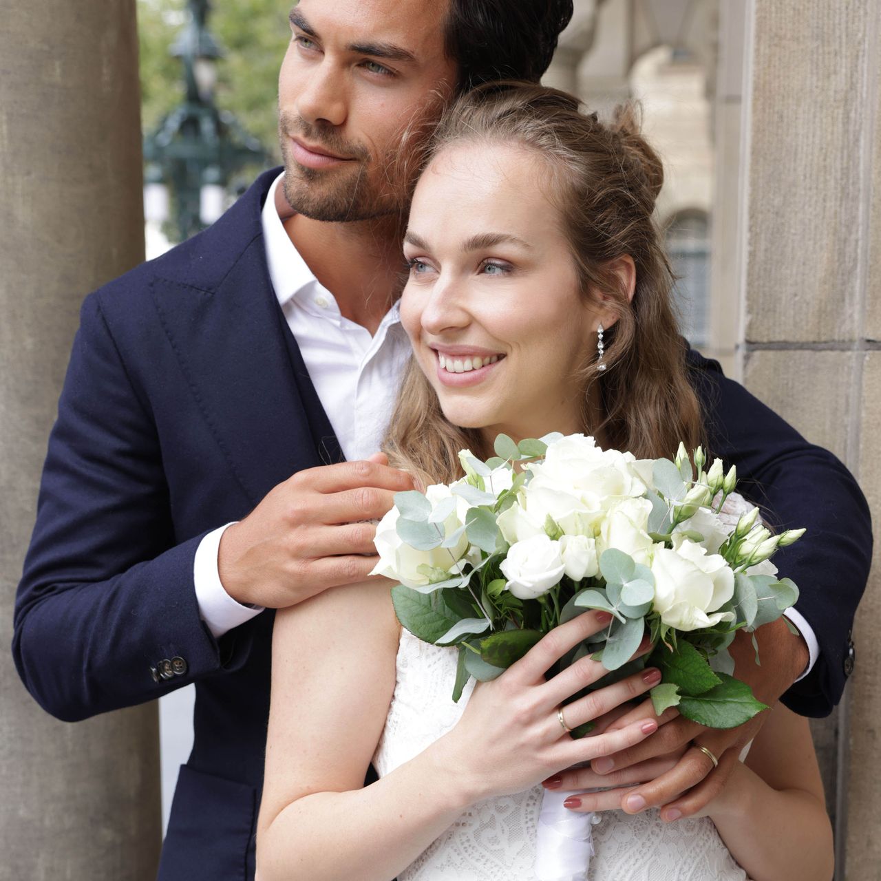 14K bicolor gouden dames trouwring 3mm Lara TW 308