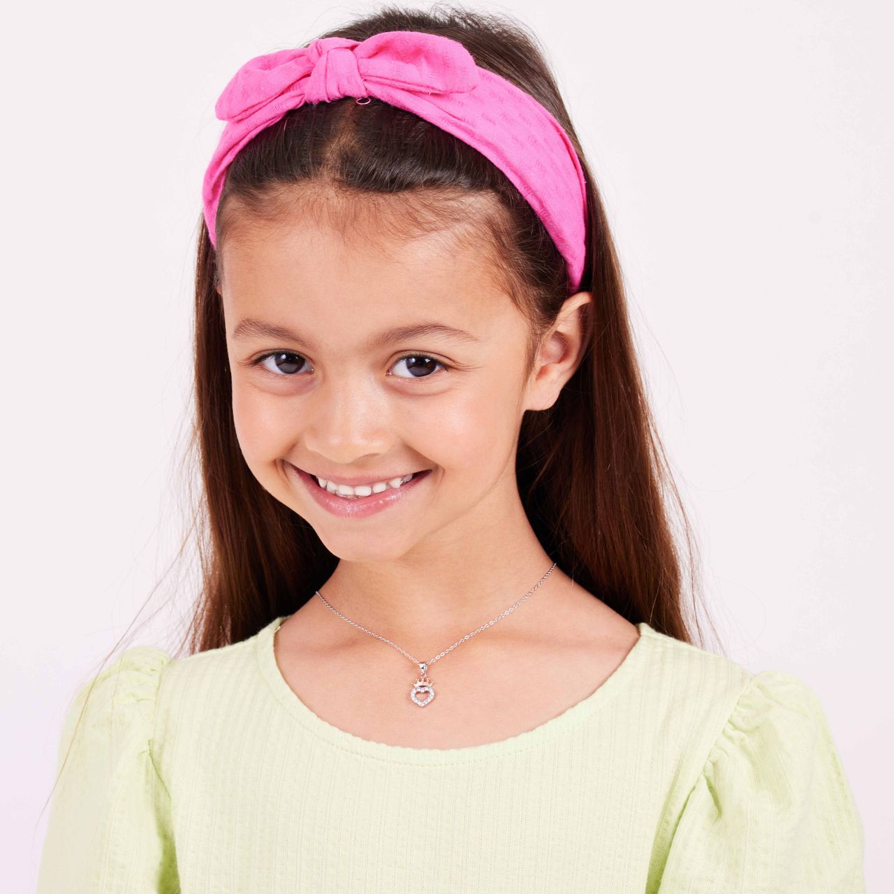 Zilveren Disney Princess ketting zirkonia