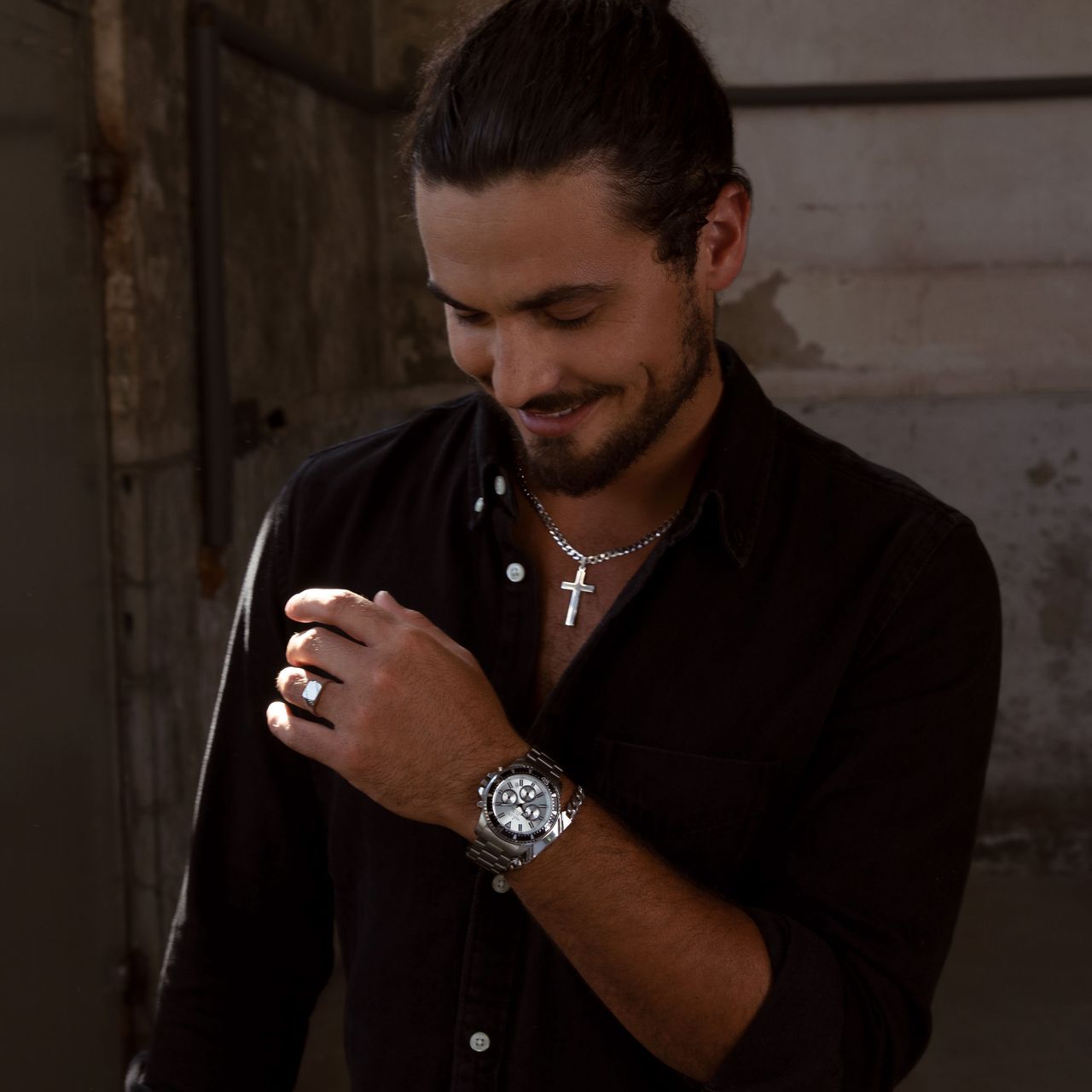 Marlow Miller chronograaf horloge stainless steel band