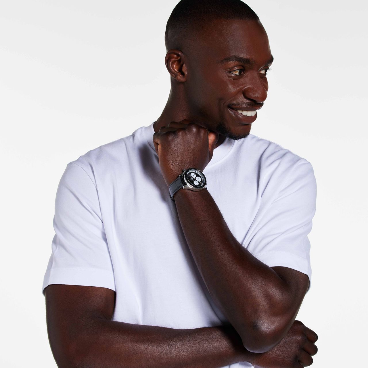 Marlow Miller Chronograf Armbanduhr mit Lederarmband