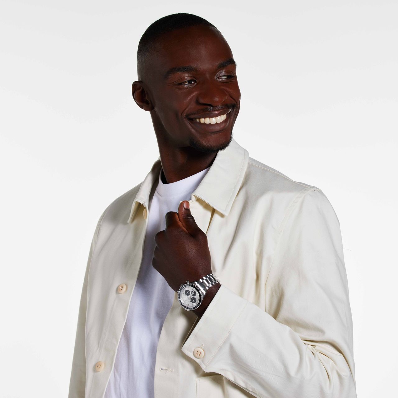 Marlow Miller chronograaf horloge met stainless steel band